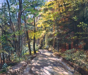 Vermont Road, 1983, Oil on Canvas